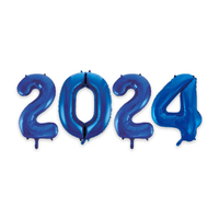 2024 Jumbo Foil Balloons - Dark Blue