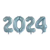 2024 Jumbo Foil Balloons - Light Blue