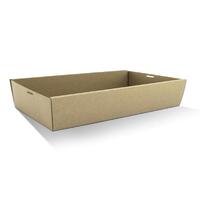 Tapered Kraft Large Catering Tray & Lid (56x25x8cm)