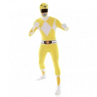 Power Rangers Yellow Ranger Morphsuit Adult XX-Large