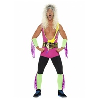 Men's Retro 80s Wrestler Costume