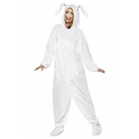 Adults White Rabbit Onesie Costume