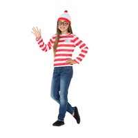 Kids Instant Where's Wally Costume Kit