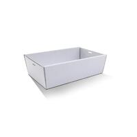 Tapered White Medium Catering Tray & Lid (35x25x8cm)