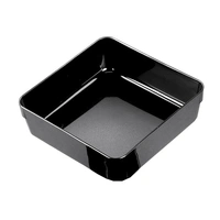 Rimless Square Food Display Tray - BLACK