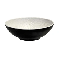 Black and Stone Look Melamine Bowl -- 2.5L