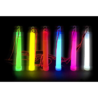 Pk 25 - 6"x15mm Glow Sticks (Green)