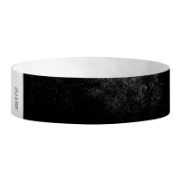 Black Tyvek Wristbands - Pk 100