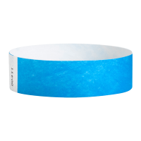 Neon Blue Tyvek Wristbands - Pk 100