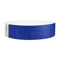 Navy Blue Tyvek Wristbands - Pk 100