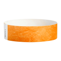  Neon Orange Tyvek Wristbands - Pack of 100 Numbered