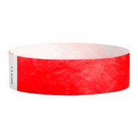 Tomato Red Tyvek  Wristbands - Pk 100