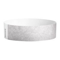 Silver Tyvek Wristbands -Pk 100