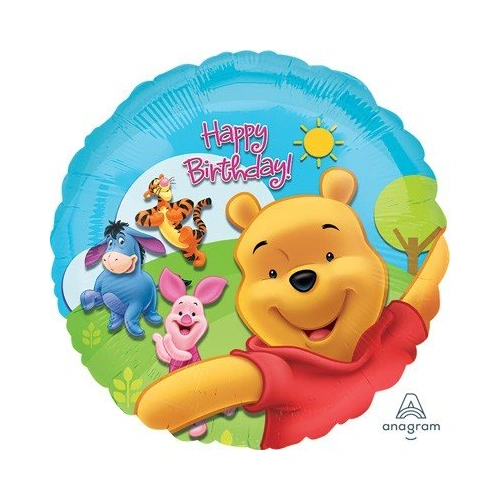 45cm Winnie the Pooh Sunny Birthday Foil Balloon