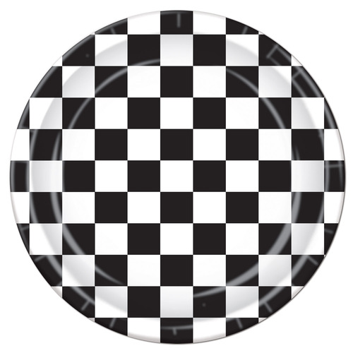 Checkered Plates - 8/pkg, 22.86cm