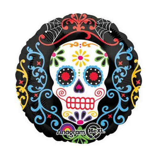 45cm Day of the Dead Skull Pattern