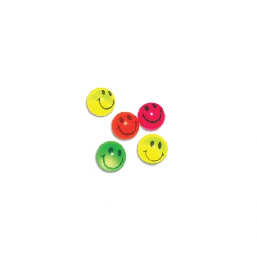 FAVOUR SMILEY BOUNCING BALLS 5PCS
