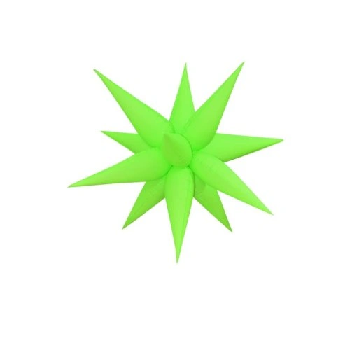 Neon Lime Green Spike Foil Balloon 100cm