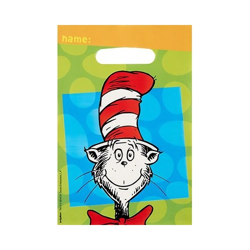 Dr. Seuss Folded Loot Bags 8 Pack