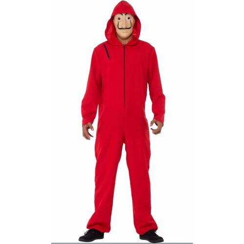 Hooded Jumpsuit Red