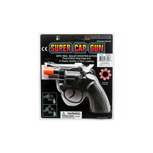 Super Cap Toy Gun DETECTIVE SPECIAL Revolver 8 Shot Ring Caps Pistol  Handgun