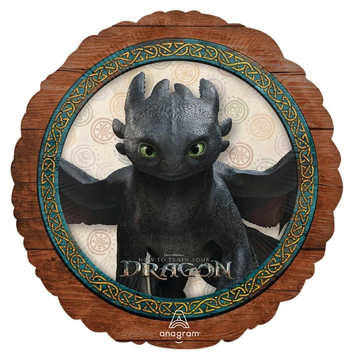 45cm How to Train Your Dragon Toothless Round Foil Balloon