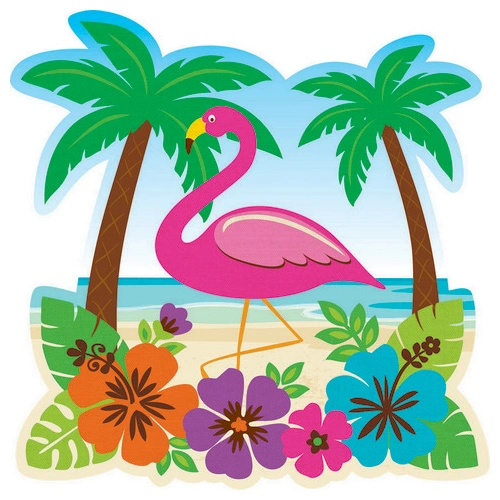 Luau Tropical Paradise Paper Cutout
