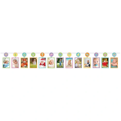 Baby Shower Photo Line Game with Pegs