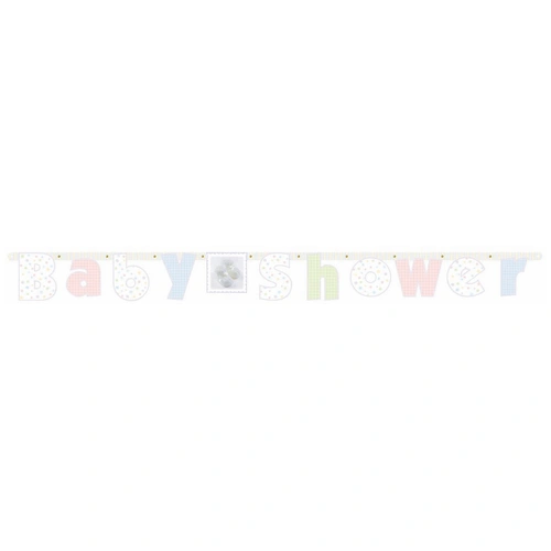 Baby Shower Soft Moments Letter Banner