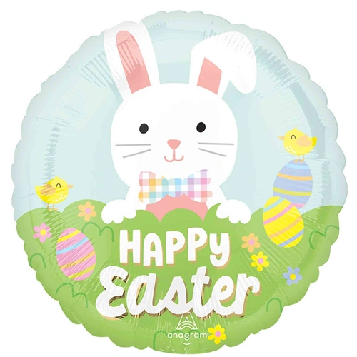 Happy Easter Bunny Foil Balloon 45cm