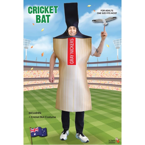 Aussie Cricket Bat Adult Costume