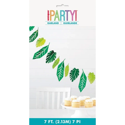 Safari Leaves Foil Garland 2.13m