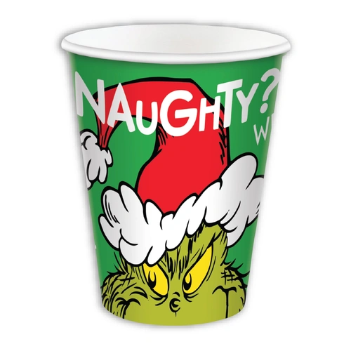 Grinch Paper Cups 8 Pack