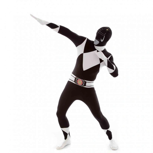 Power Rangers Black Ranger Morphsuit Adult XX-Large