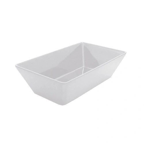 Melamine Rectangular Bowl -- WHITE