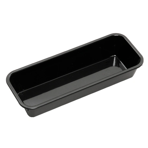 Polycarb Food Tray 120 x 300 x 55MM -- BLACK
